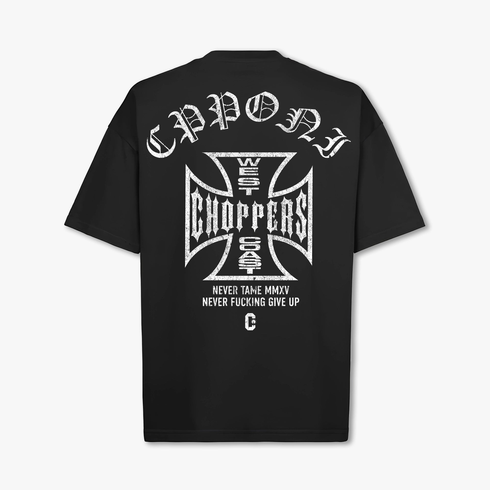 WEST COAST T-SHIRT BLACK WHITE