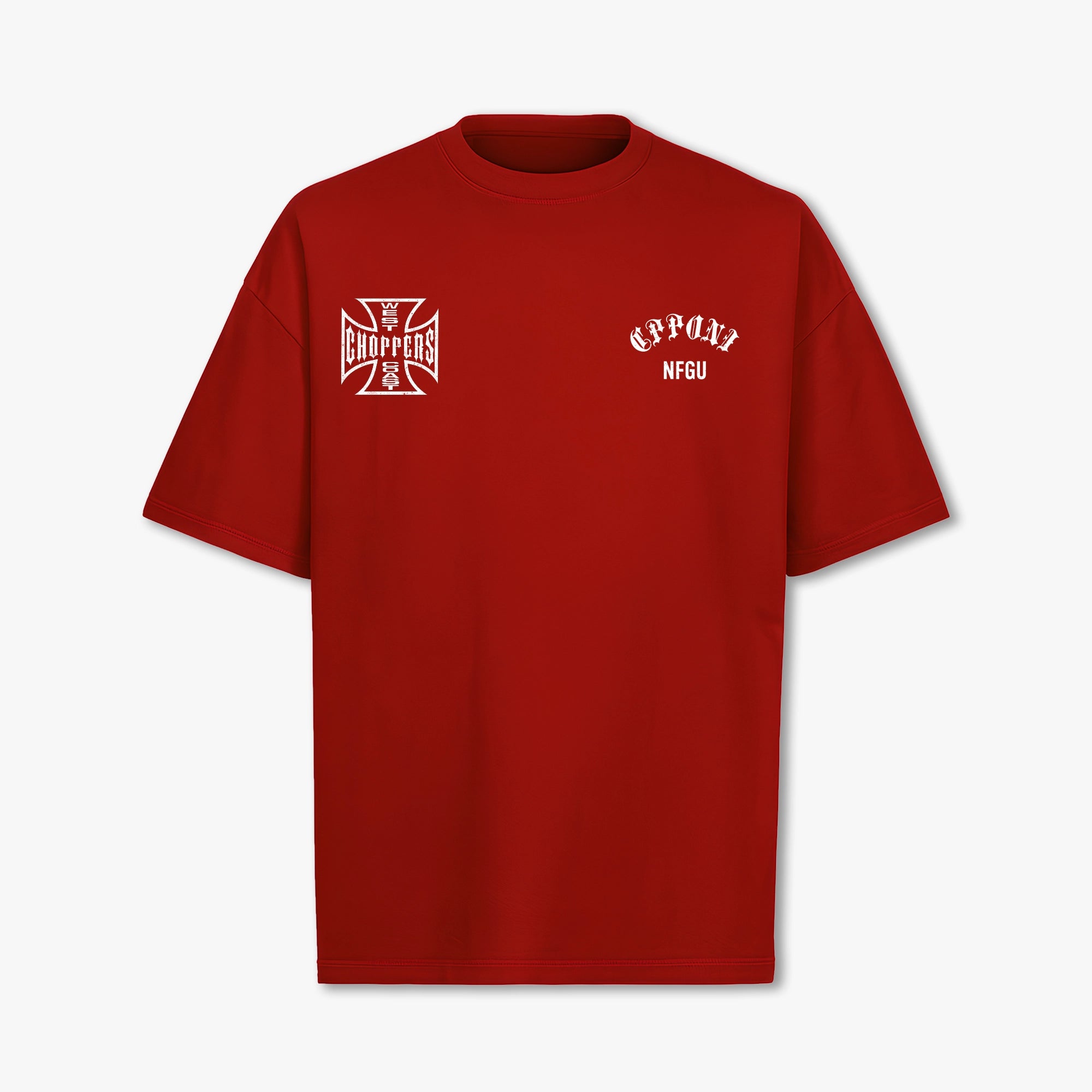 WEST COAST T-SHIRT RED WHITE