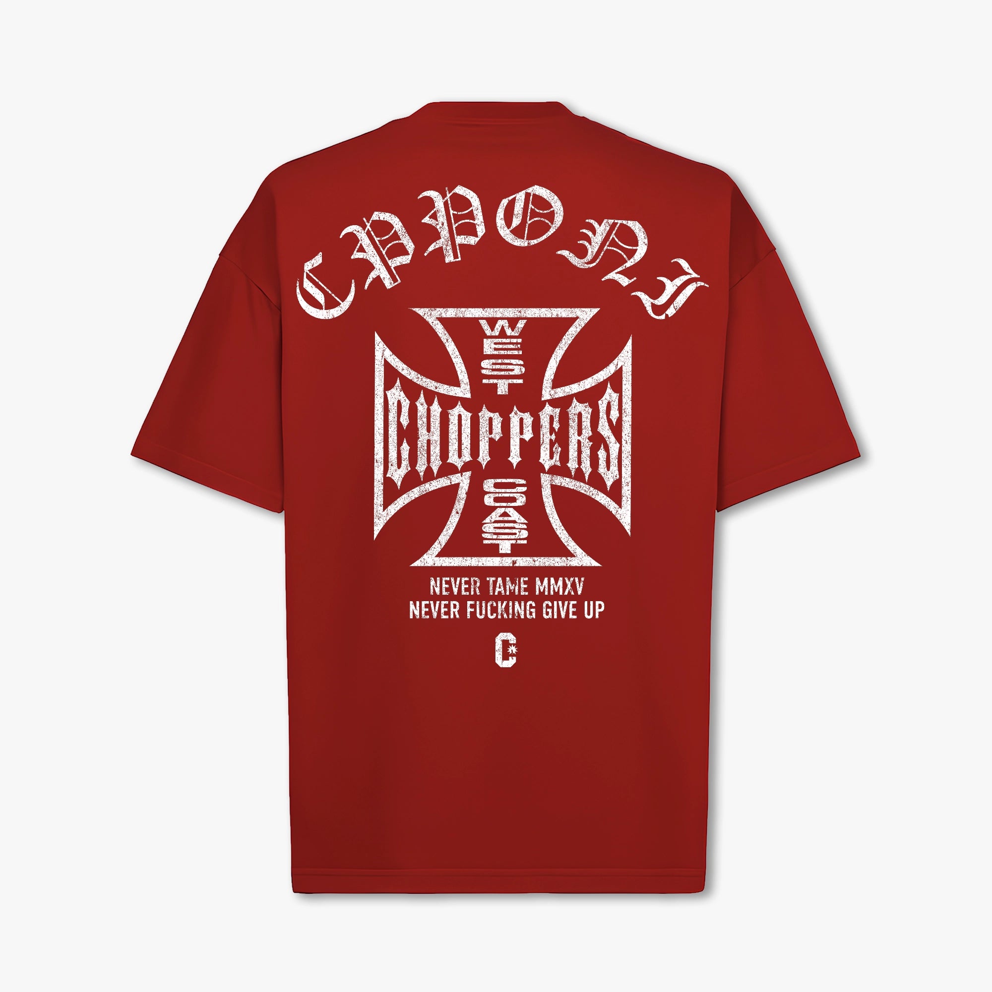 WEST COAST T-SHIRT RED WHITE