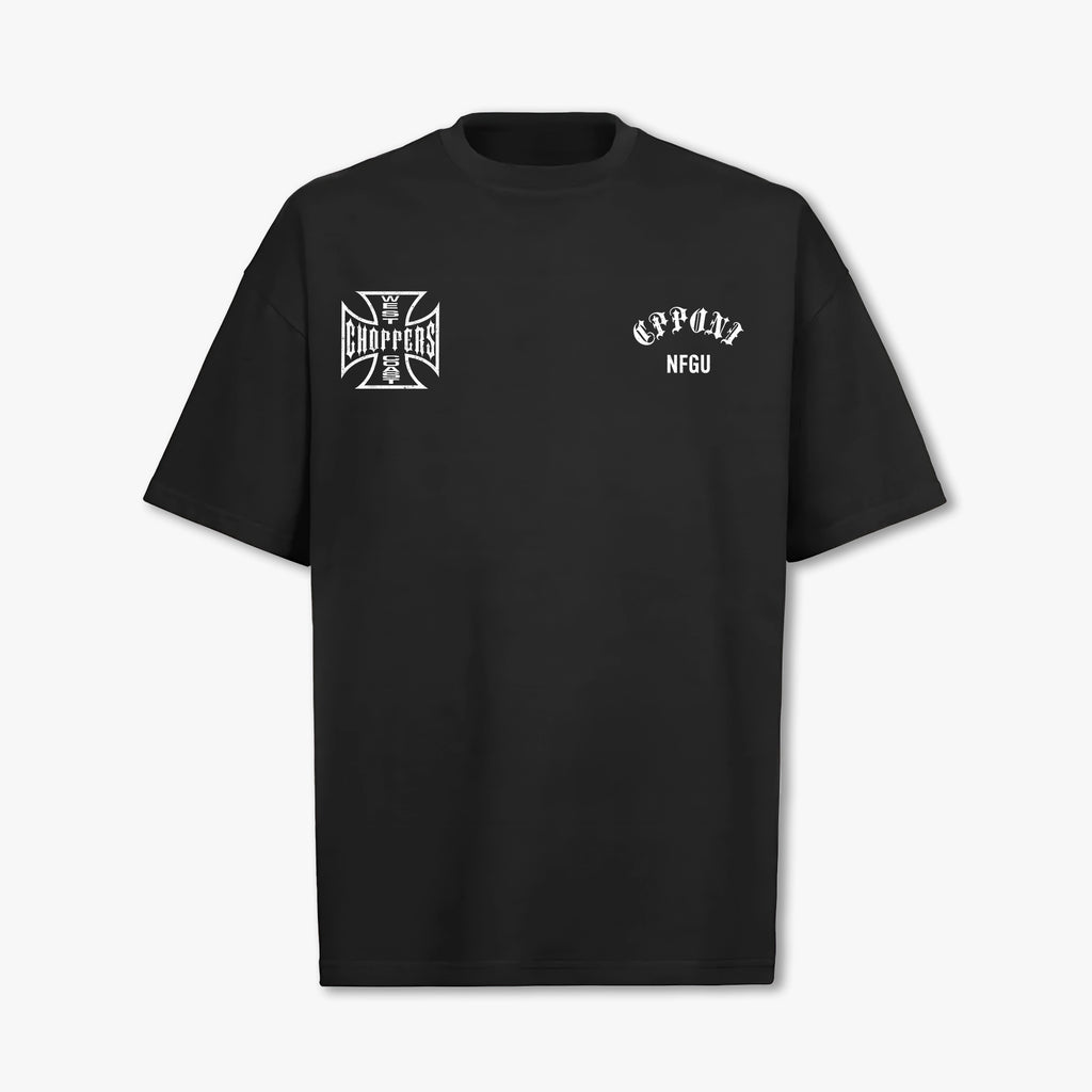 WEST COAST T-SHIRT BLACK WHITE