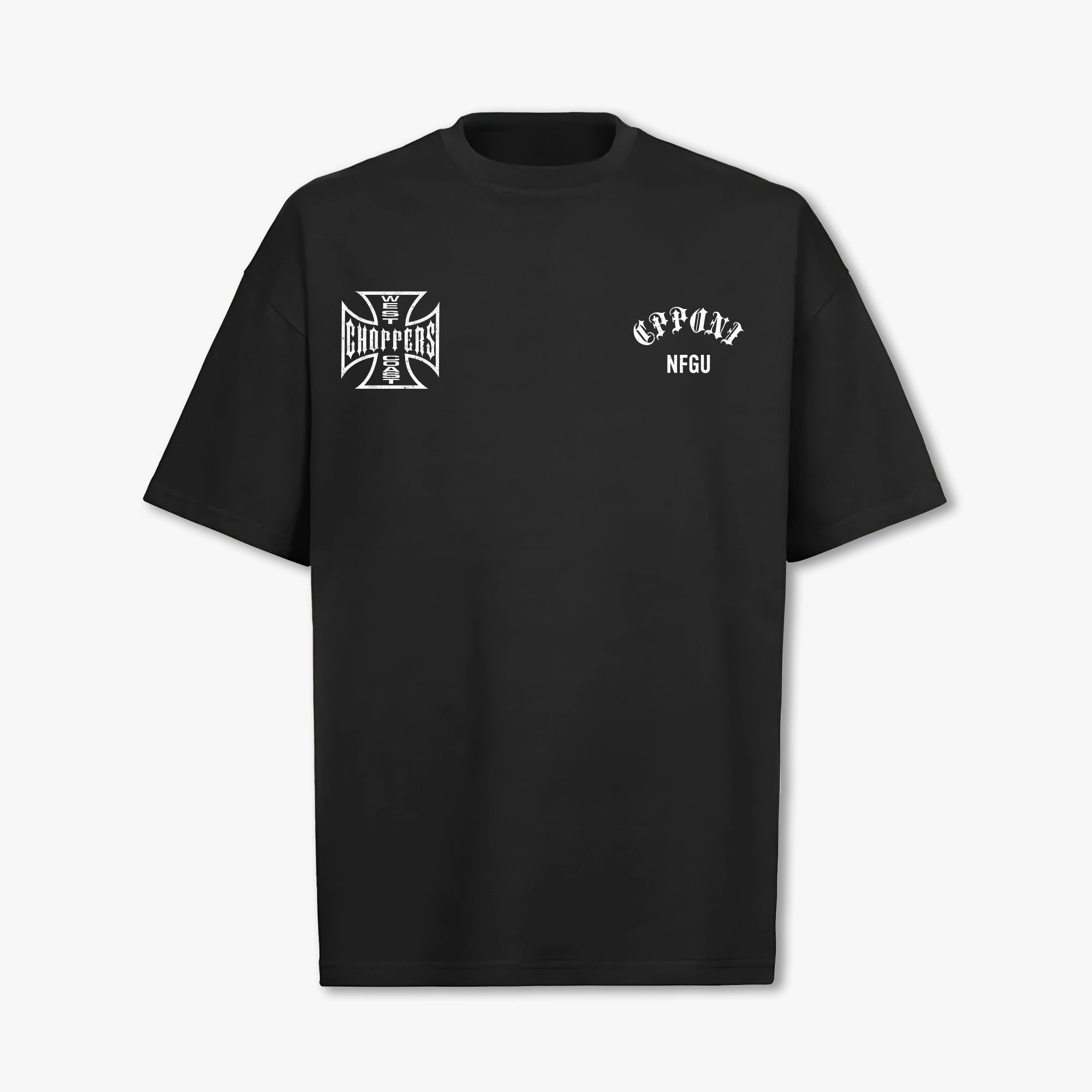 WEST COAST T-SHIRT BLACK WHITE