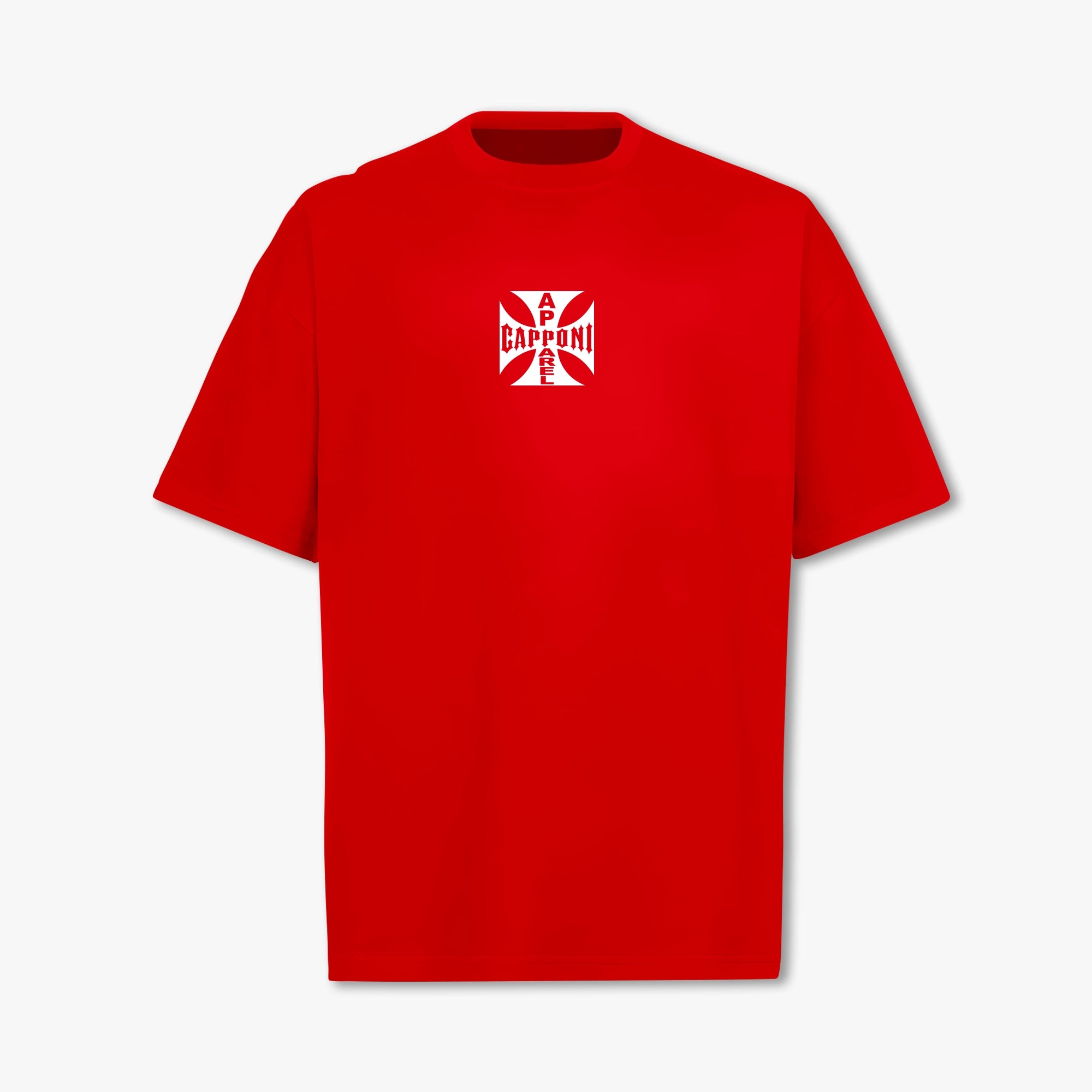 Cross All Red with White