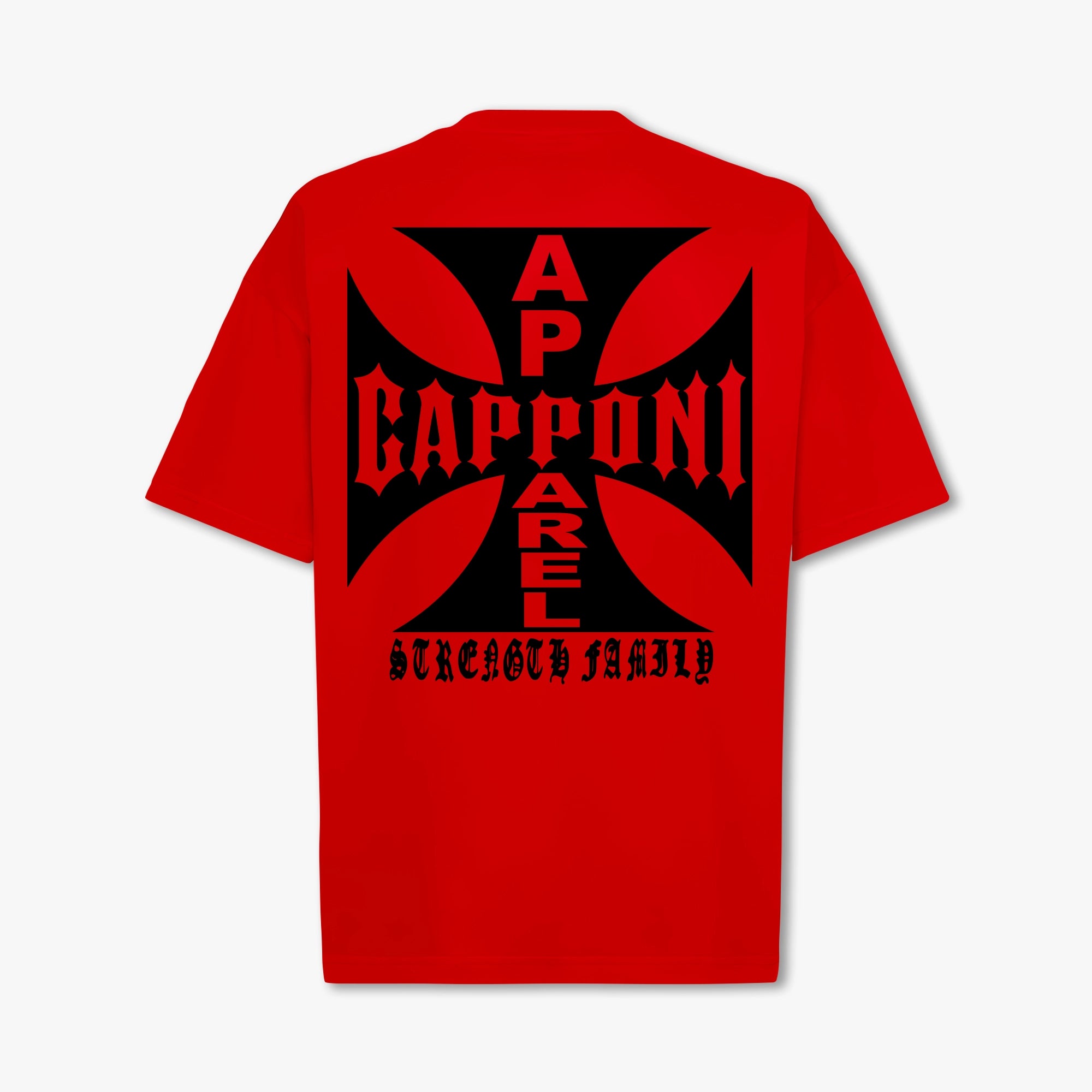 Cross All Red with Black
