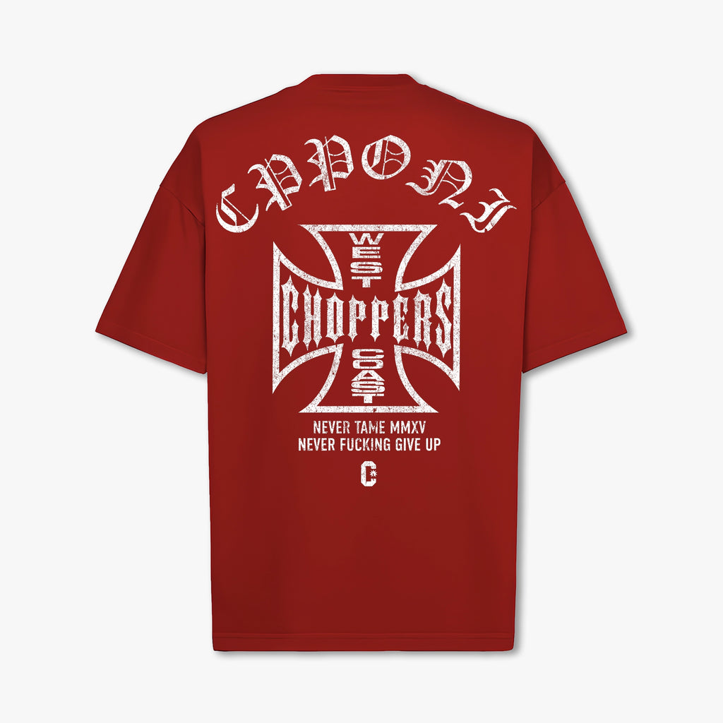 WEST COAST T-SHIRT RED WHITE
