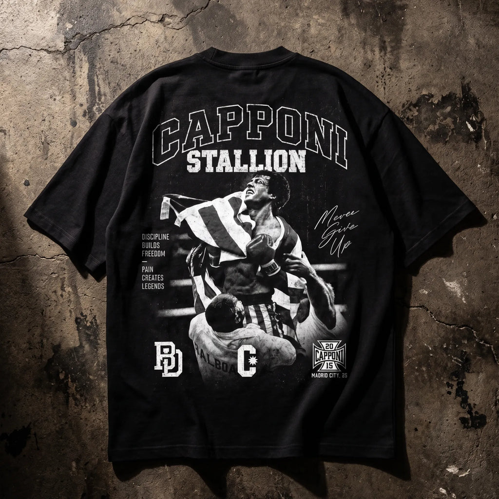 STALLION T-SHIRT BLACK