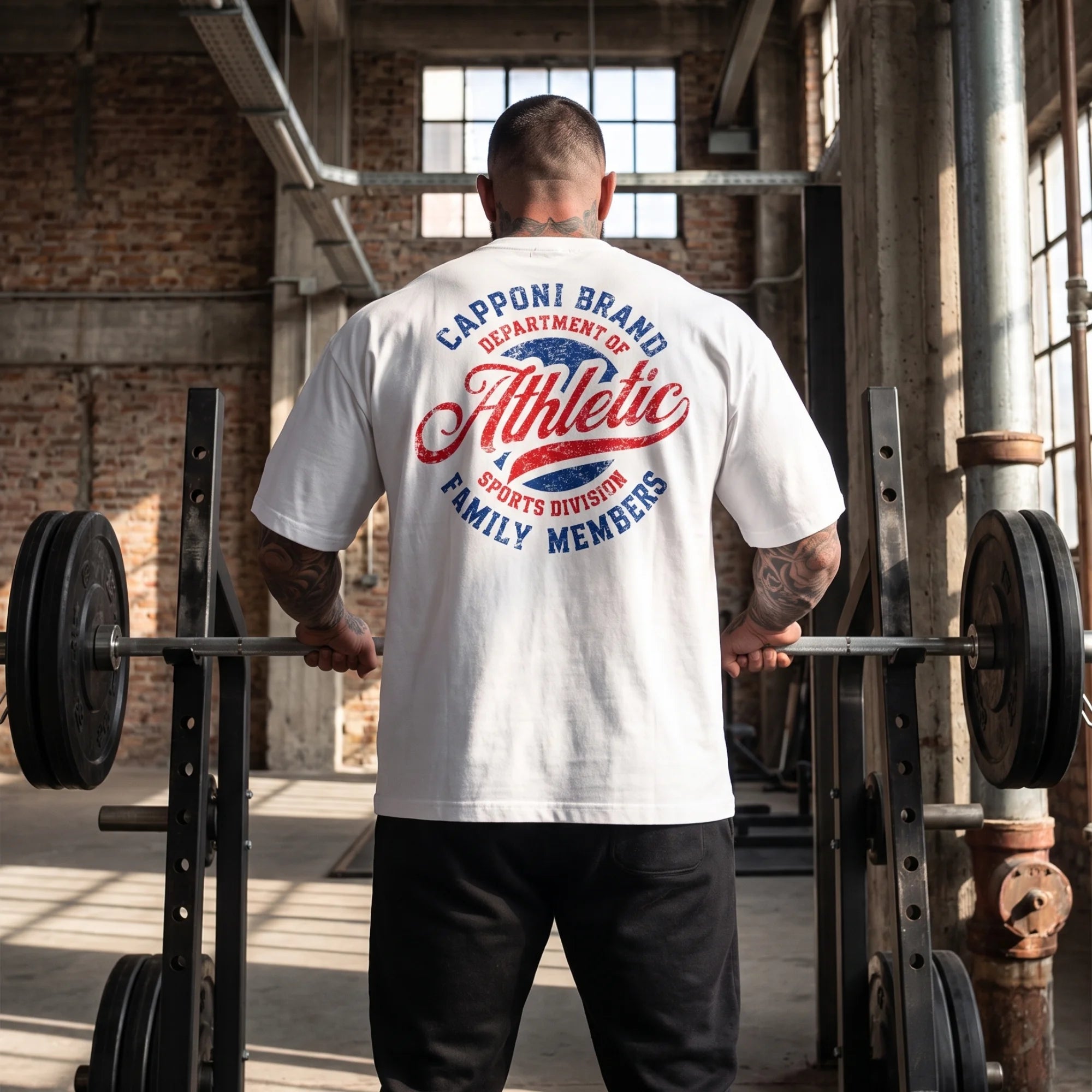 ATLETHIC WHITE T-SHIRT