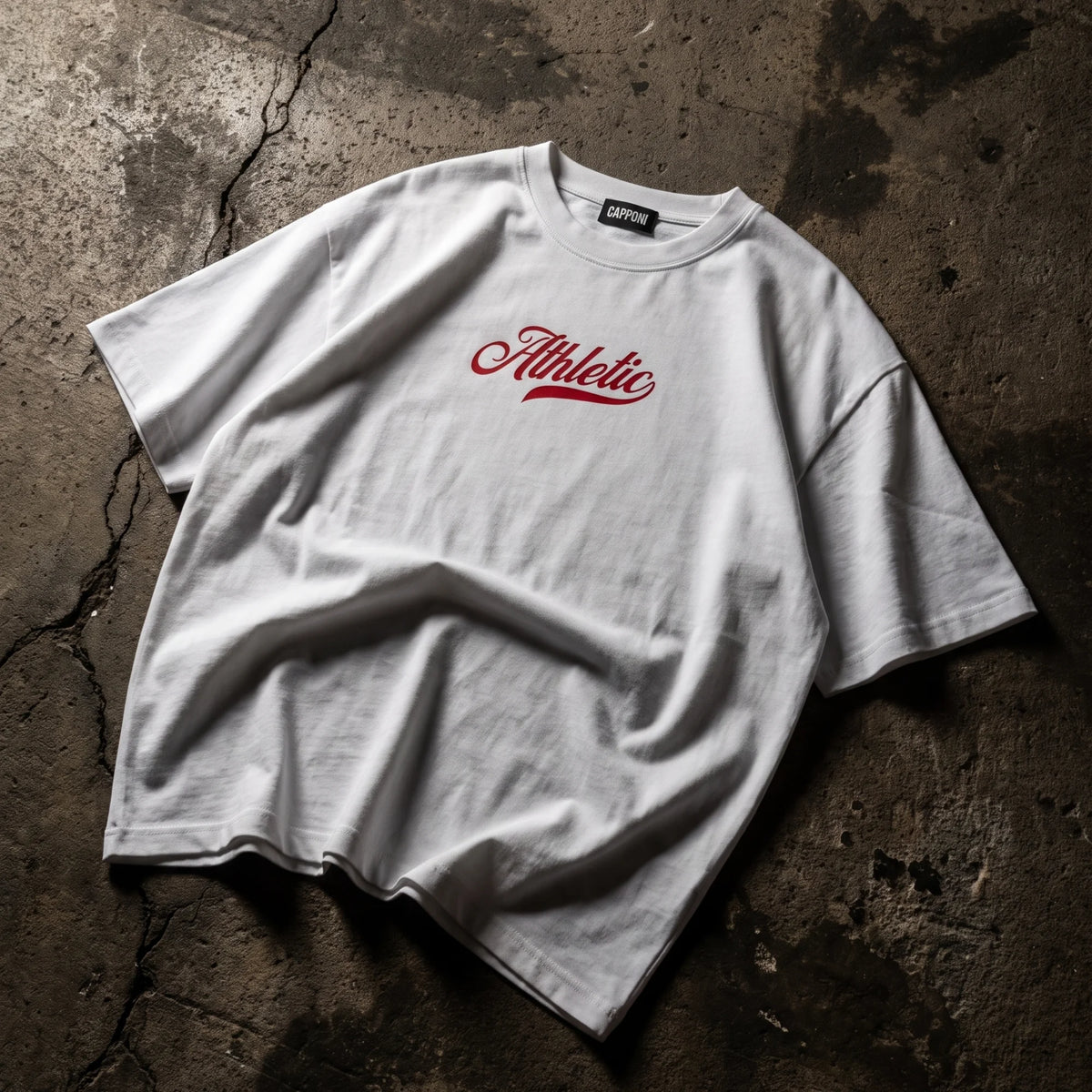 ATLETHIC WHITE T-SHIRT
