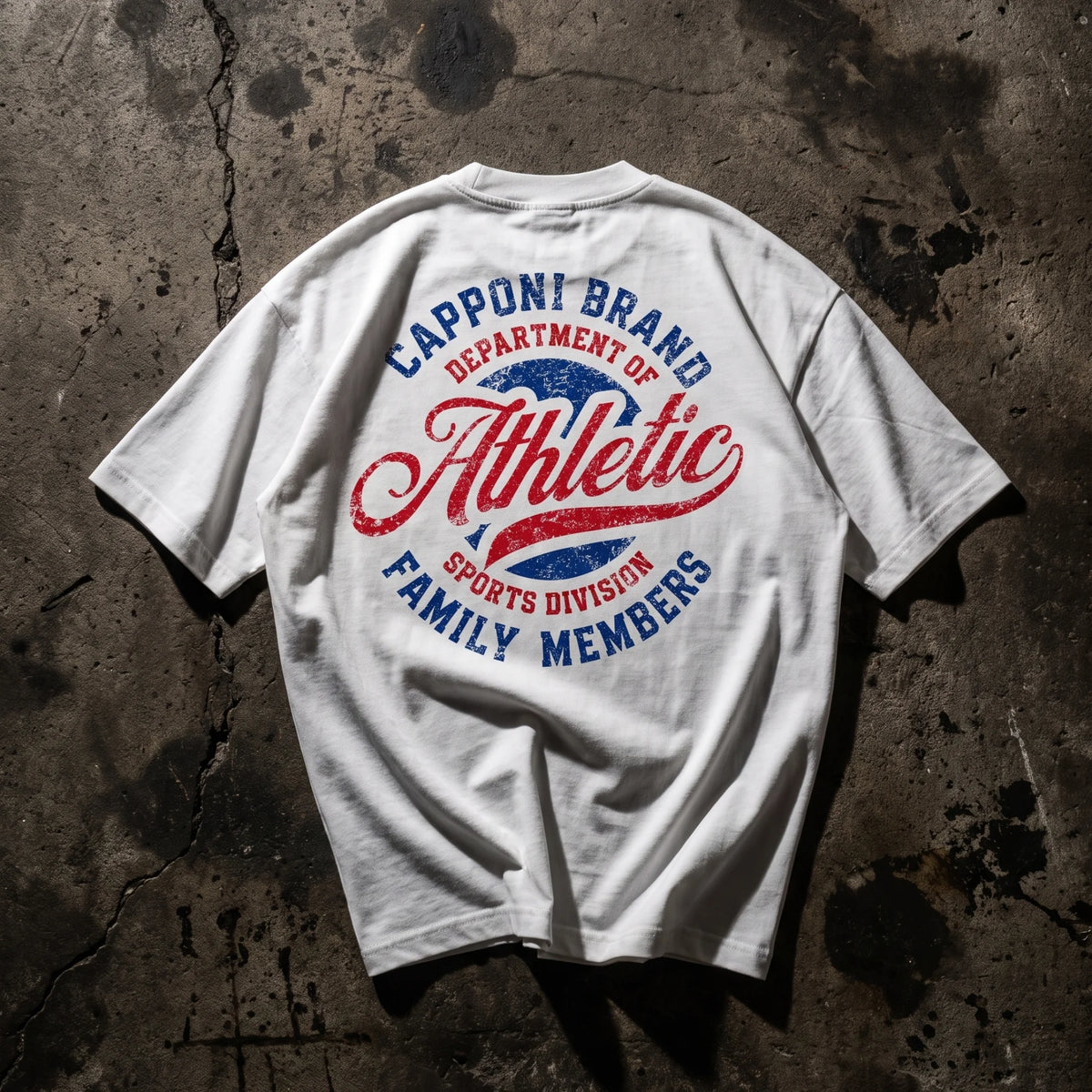 ATLETHIC WHITE T-SHIRT