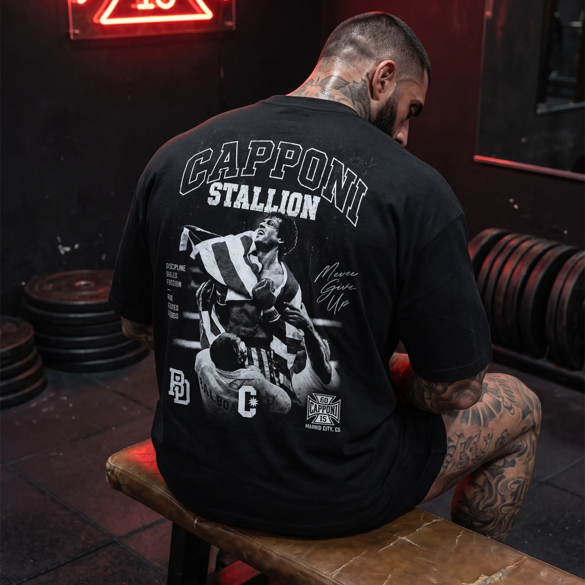 STALLION T-SHIRT BLACK