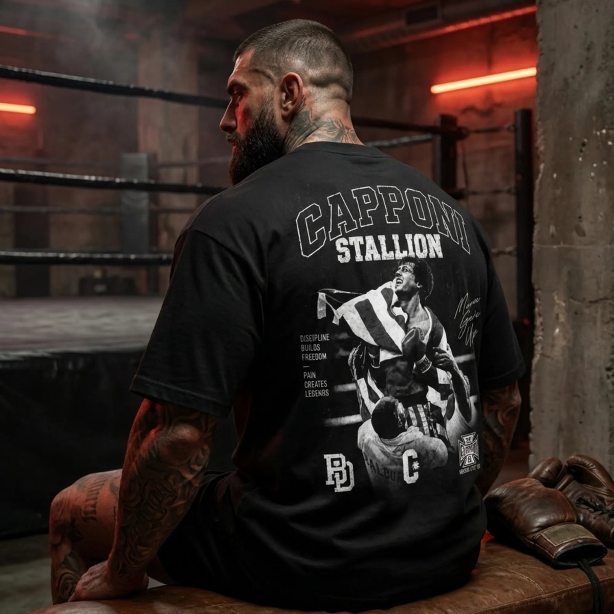 STALLION T-SHIRT BLACK