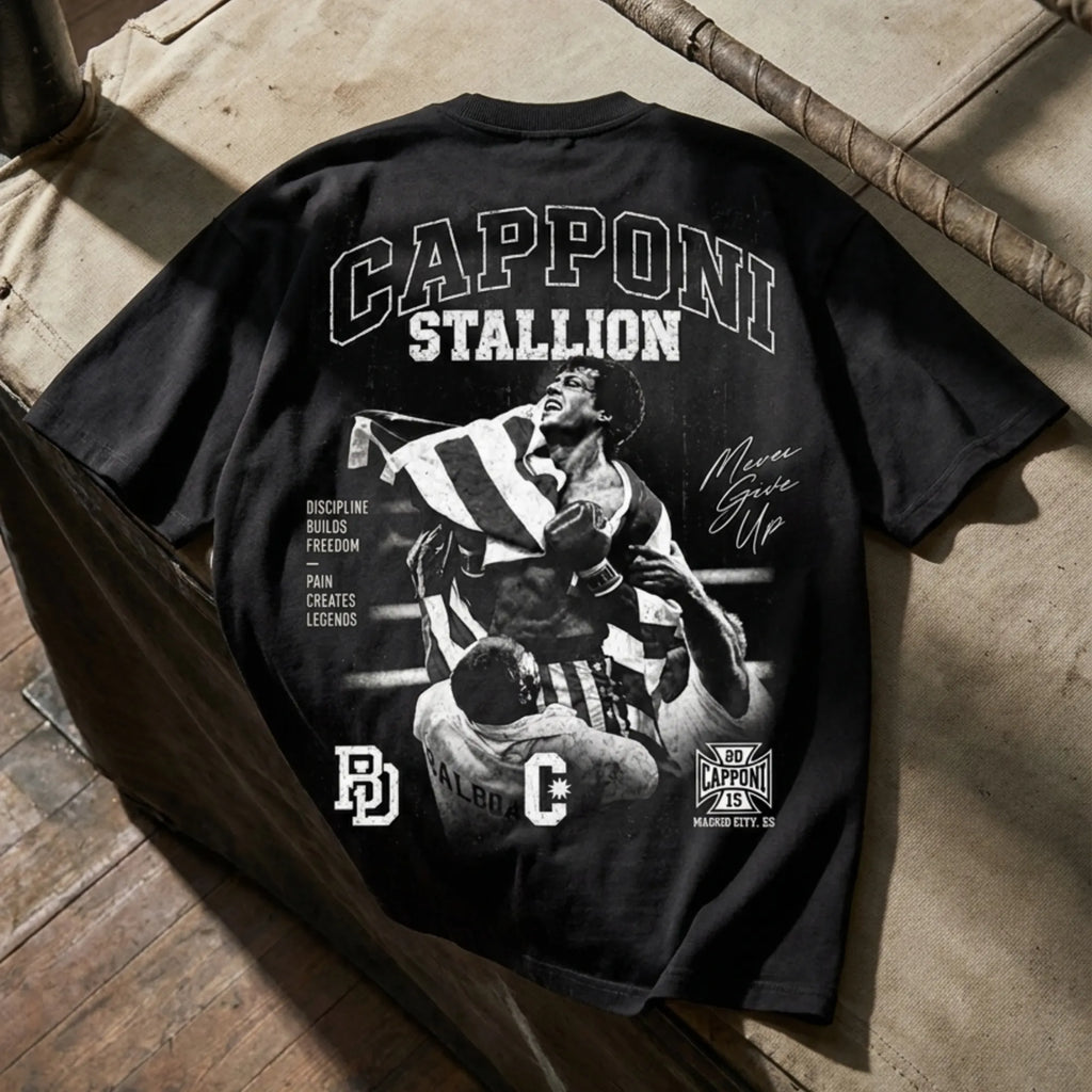 STALLION T-SHIRT BLACK