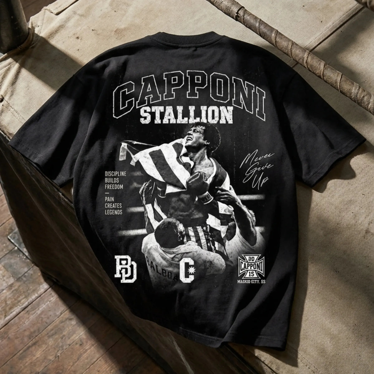 STALLION T-SHIRT BLACK