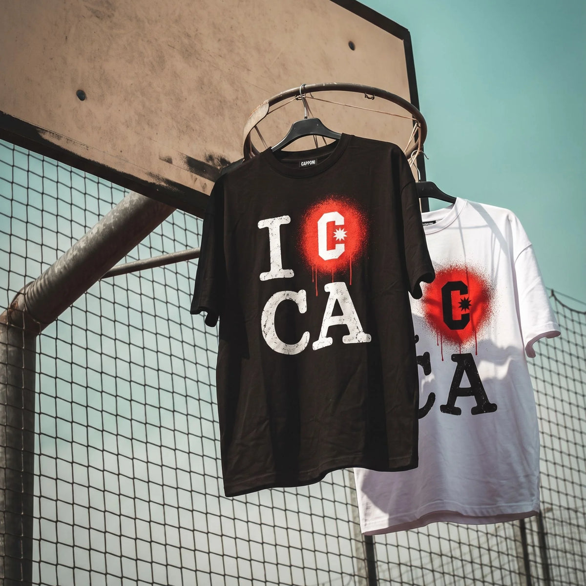 I LOVE CAPPONI BLACK T-SHIRT