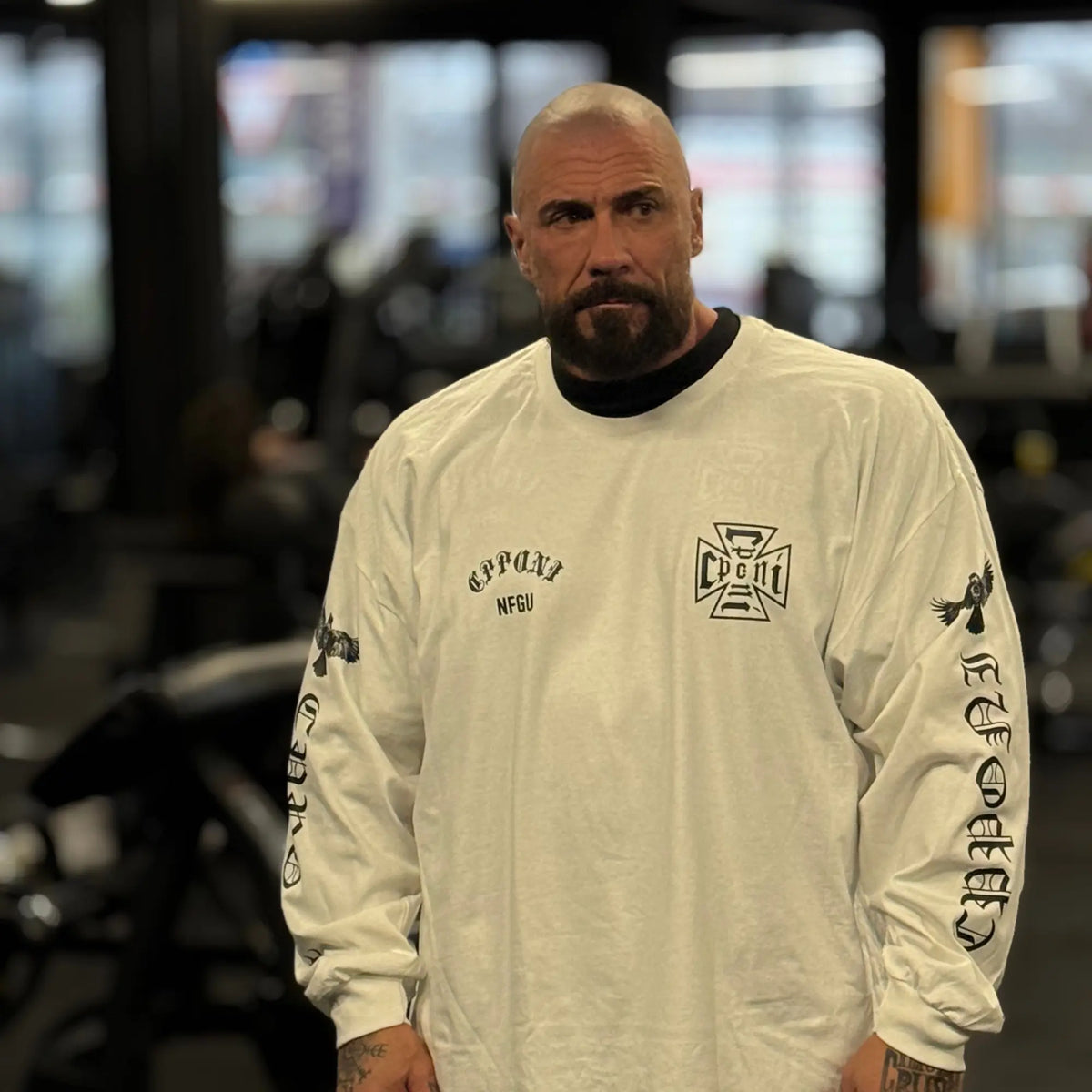 IN GOD HANDS LONGSLEEVE WHITE
