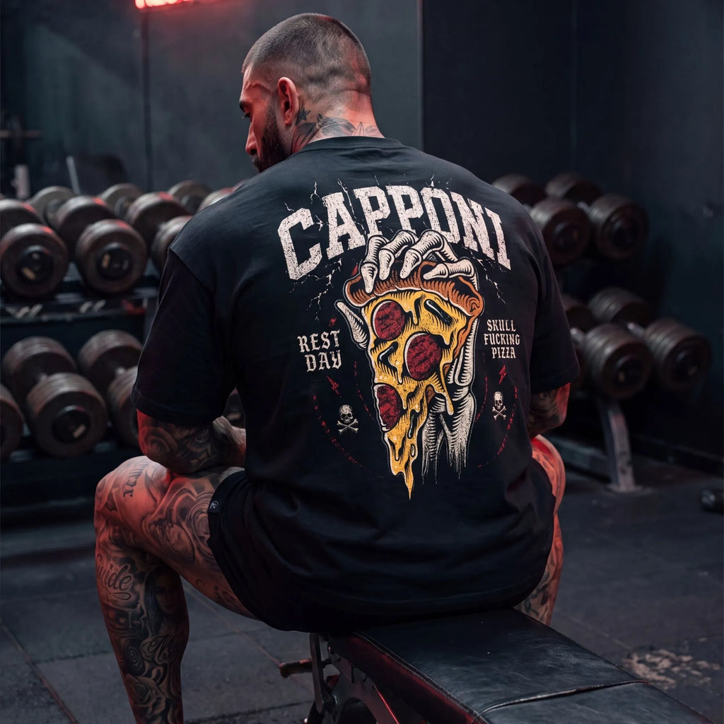 REST DAY BLACK T-SHIRT