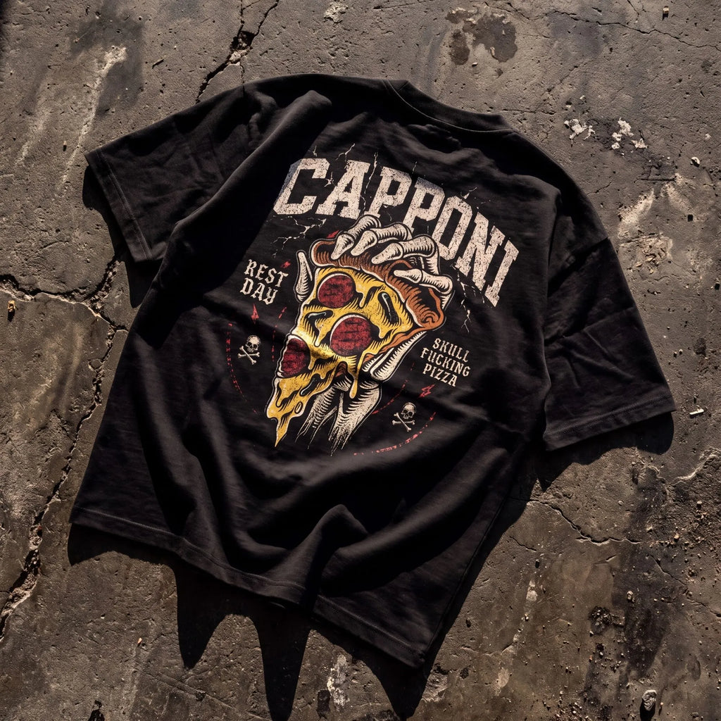 REST DAY BLACK T-SHIRT