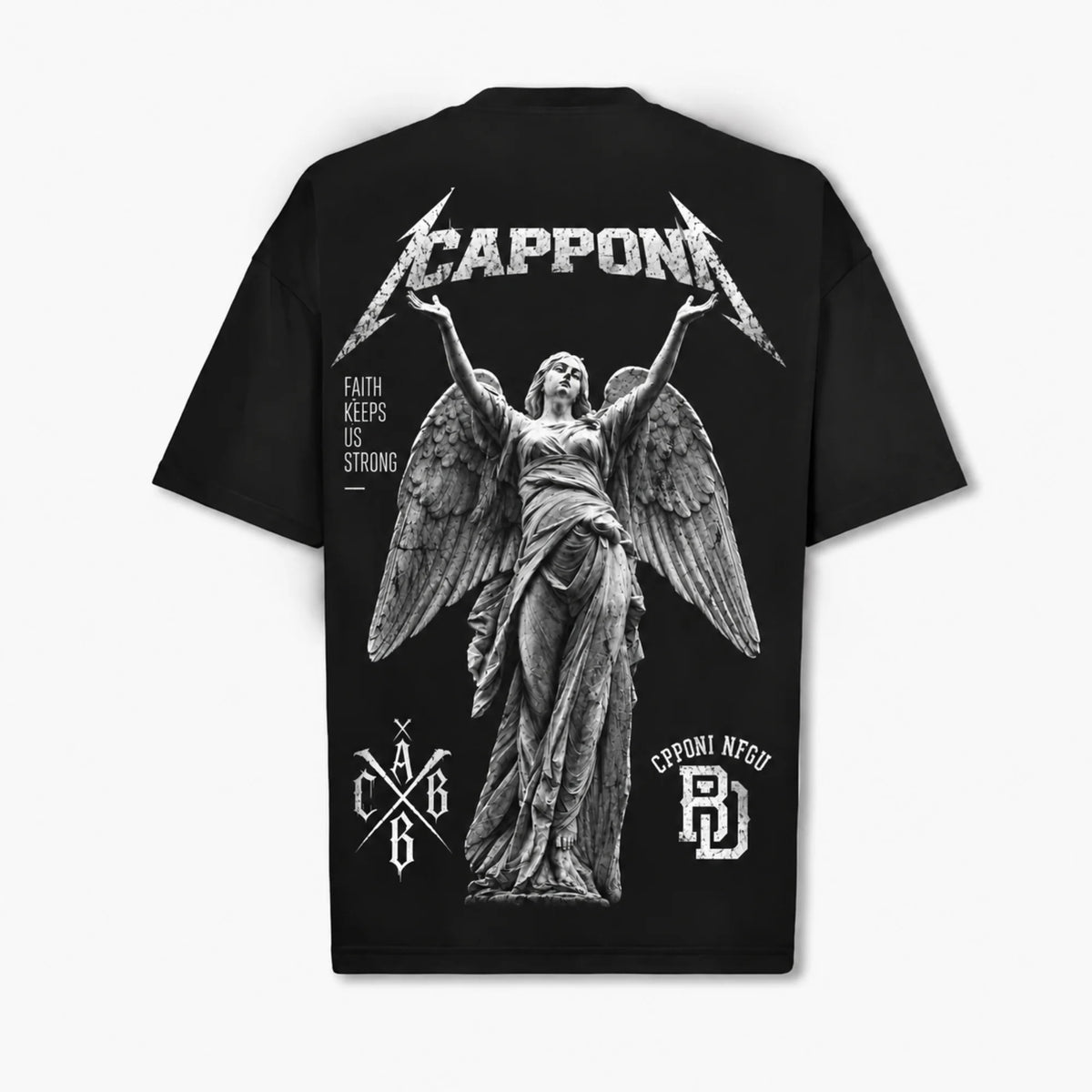 HEAVY FAITH T-SHIRT BLACK