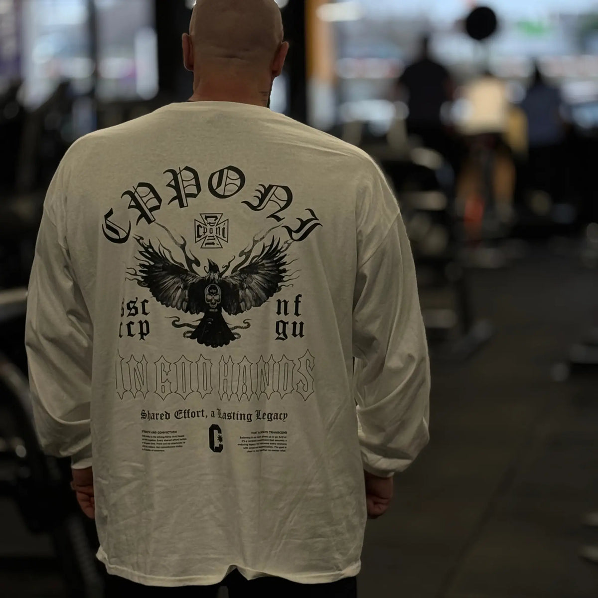 IN GOD HANDS LONGSLEEVE WHITE