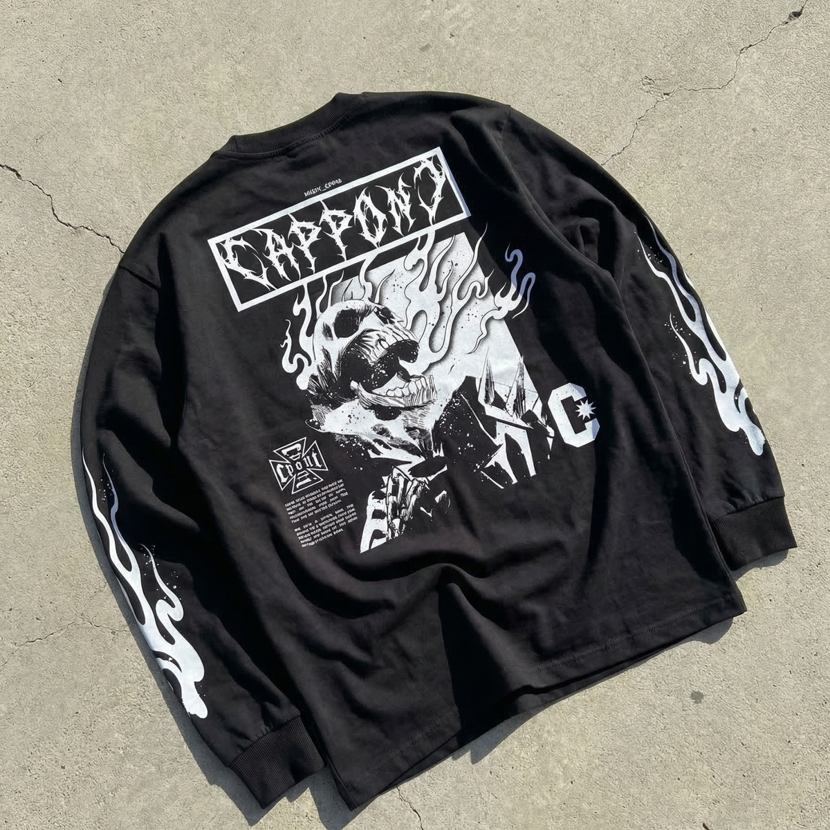 GHOST RIDER LONGSLEEVE BLACK