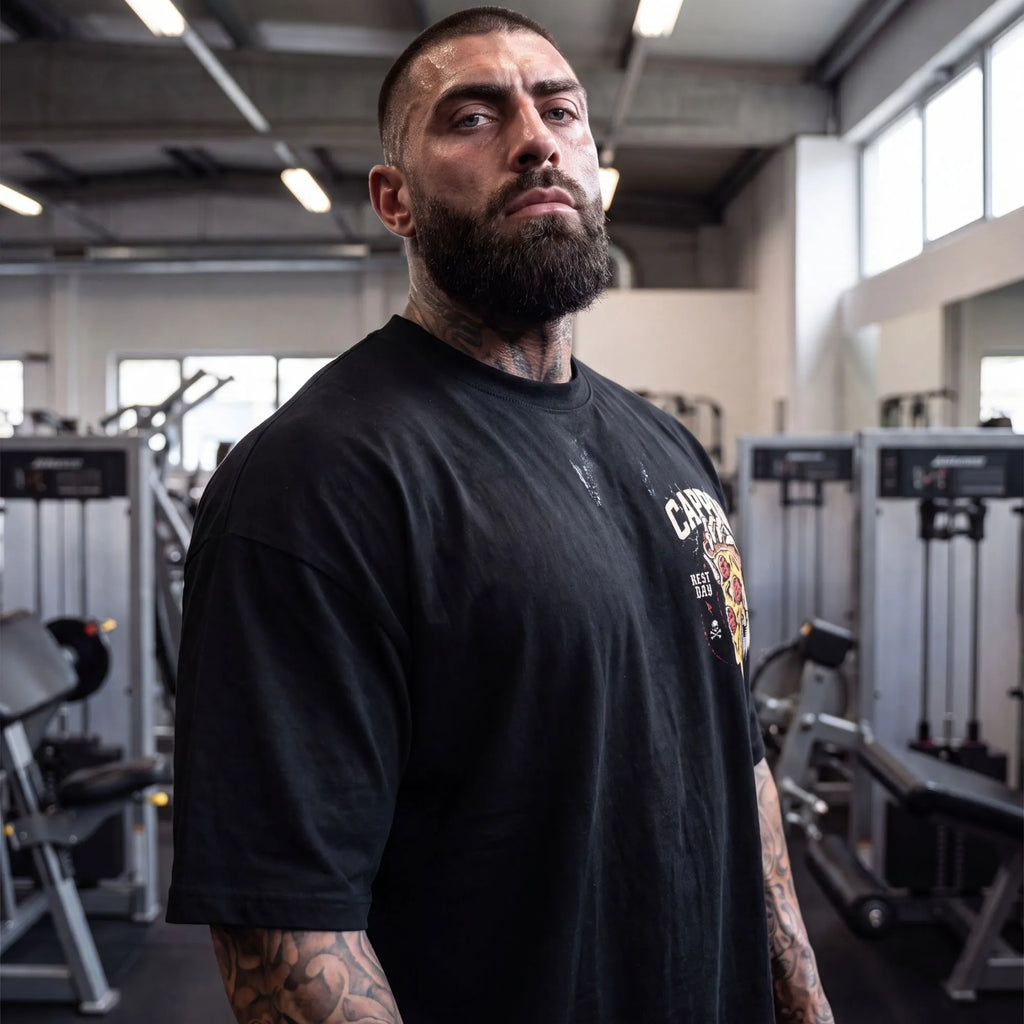 REST DAY BLACK T-SHIRT