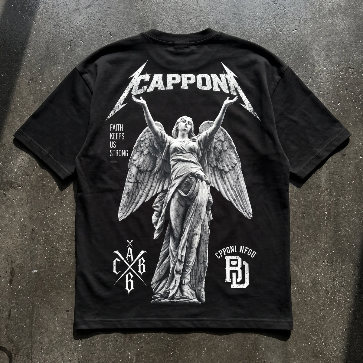 HEAVY FAITH T-SHIRT BLACK