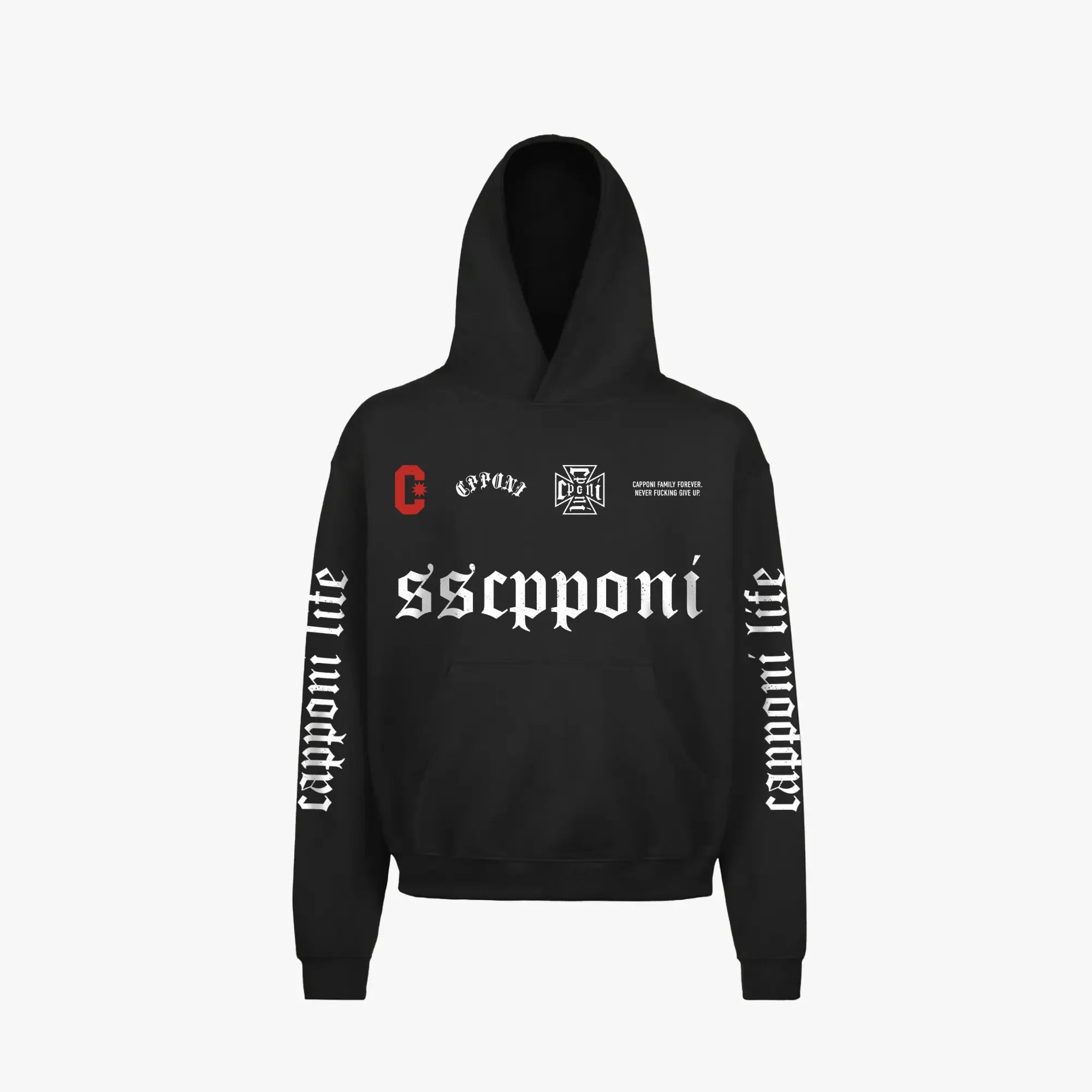 SHAPE BLACK HOODIE