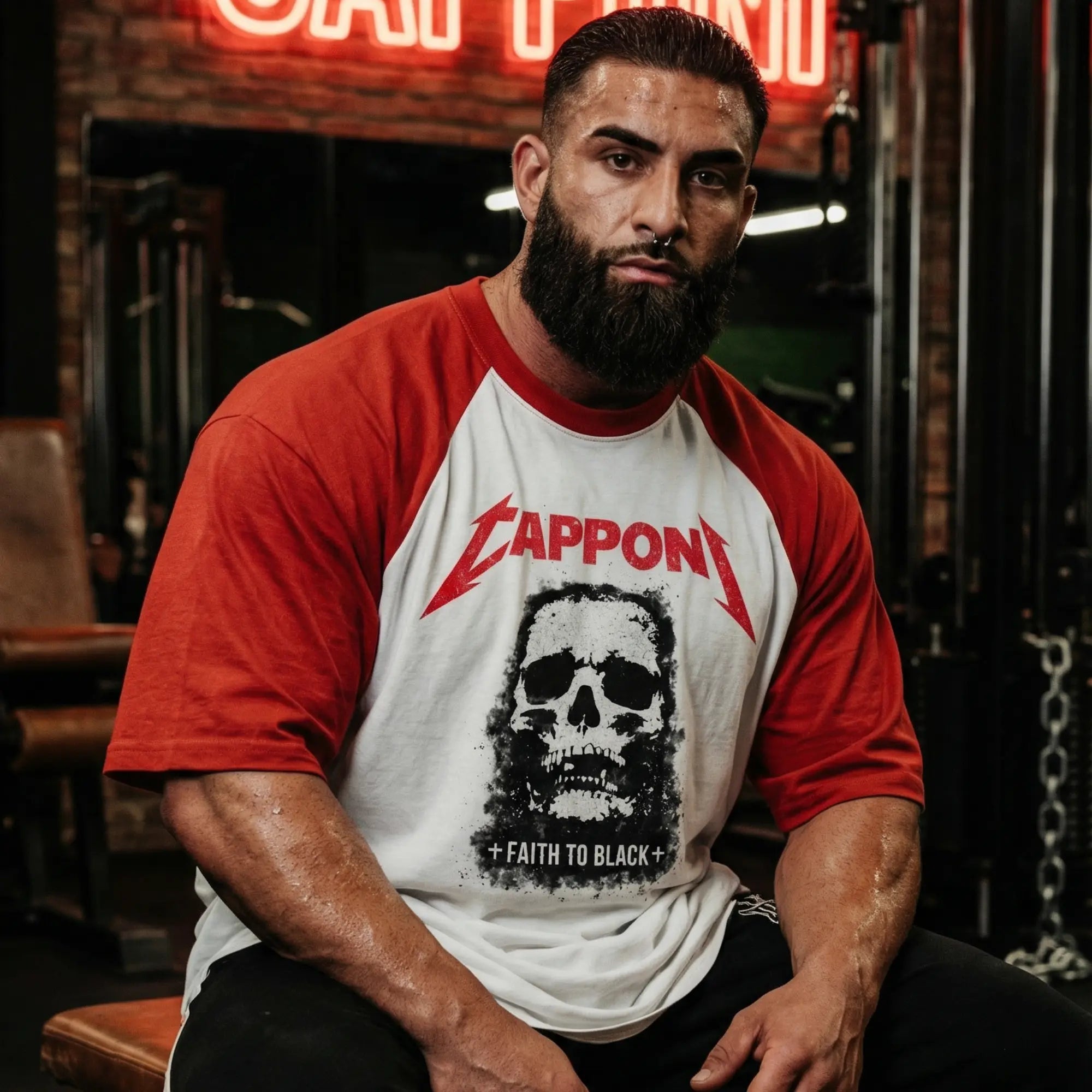 FAITH TO BLACK CAPPONI RED