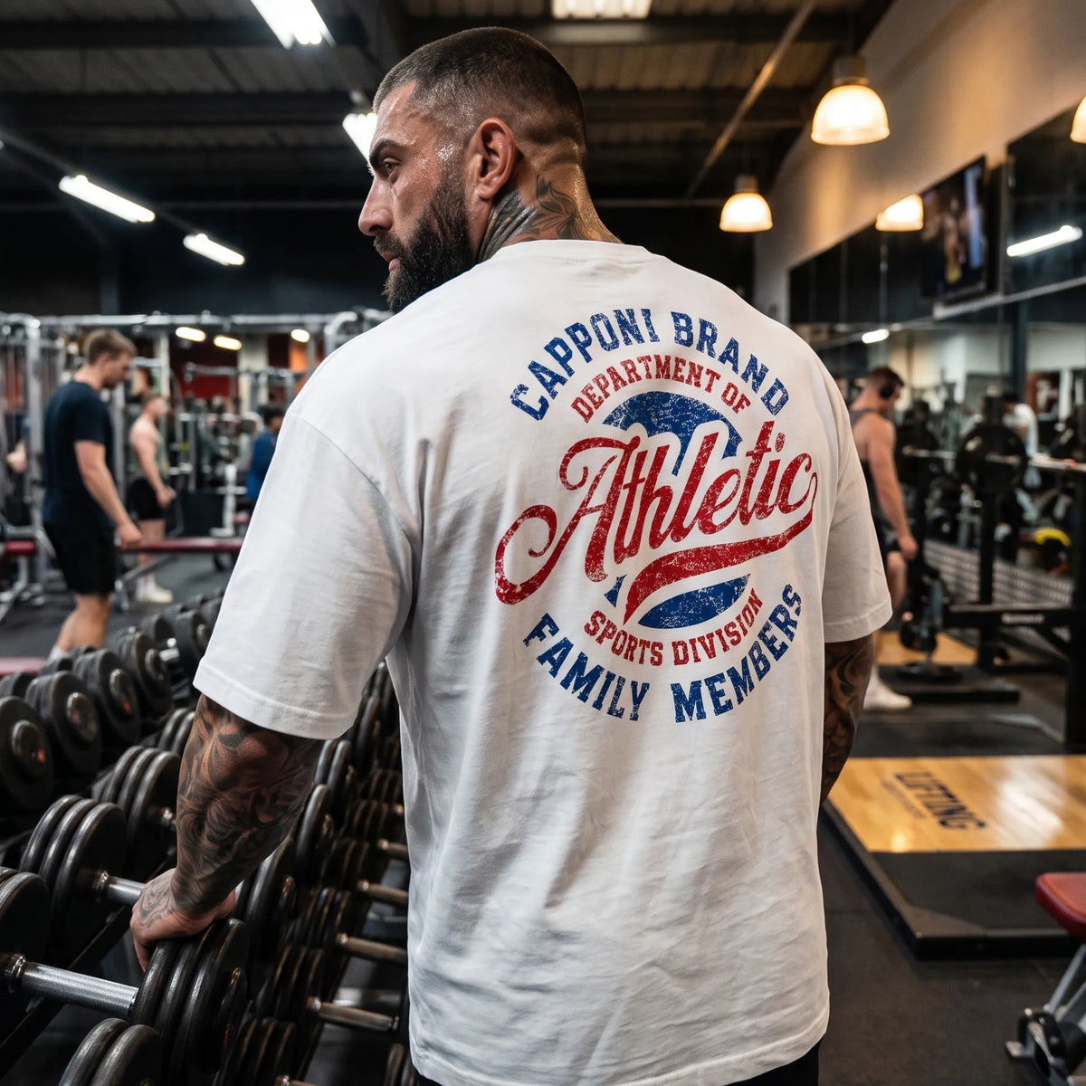 ATLETHIC WHITE T-SHIRT