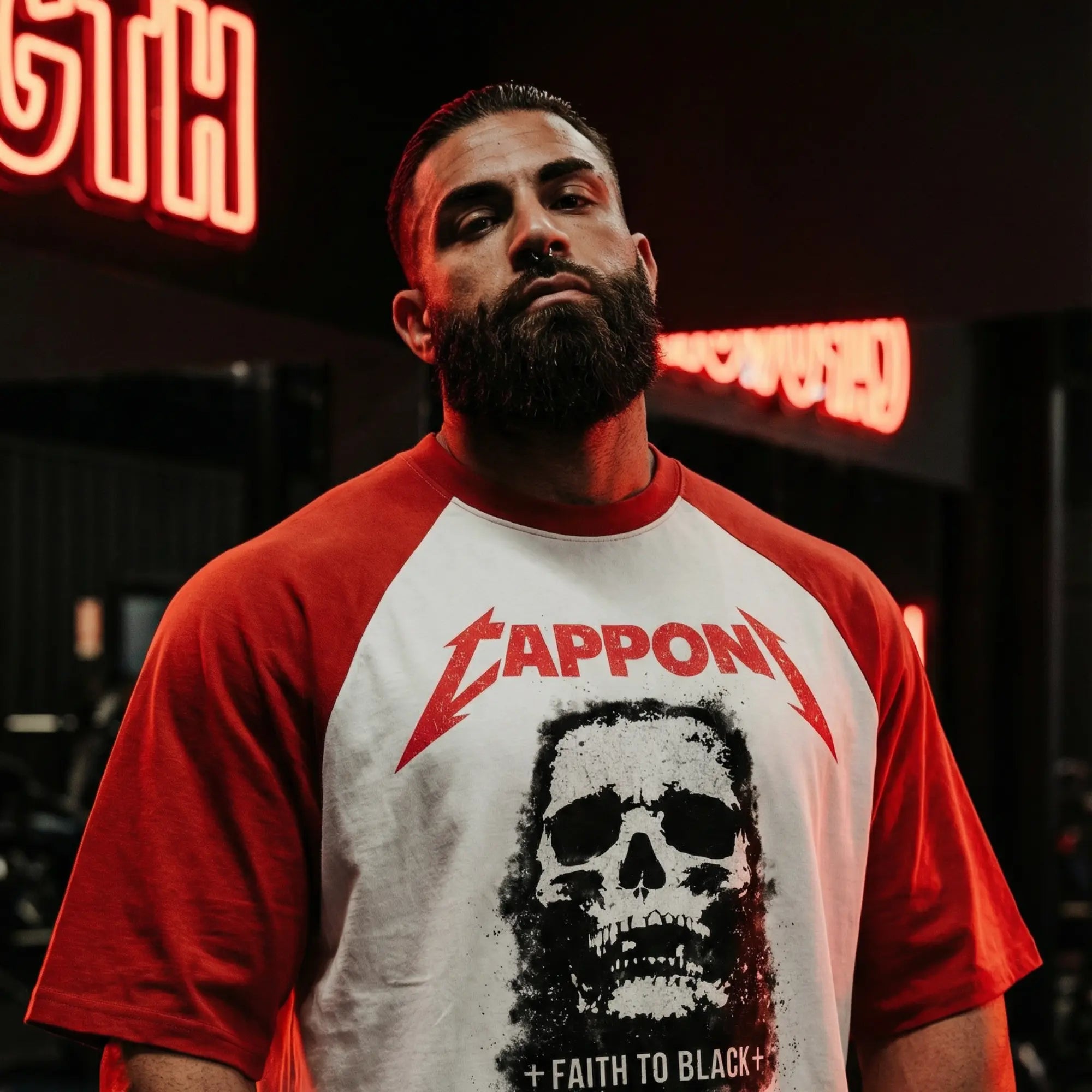 FAITH TO BLACK CAPPONI RED