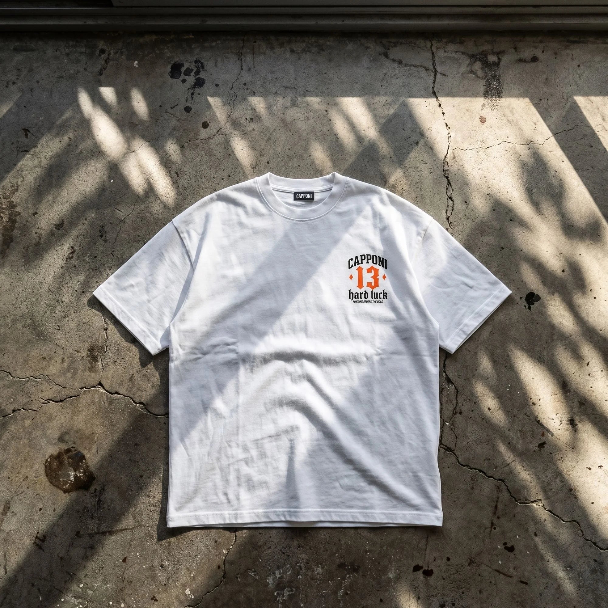 HARD LUCK WHITE T-SHIRT