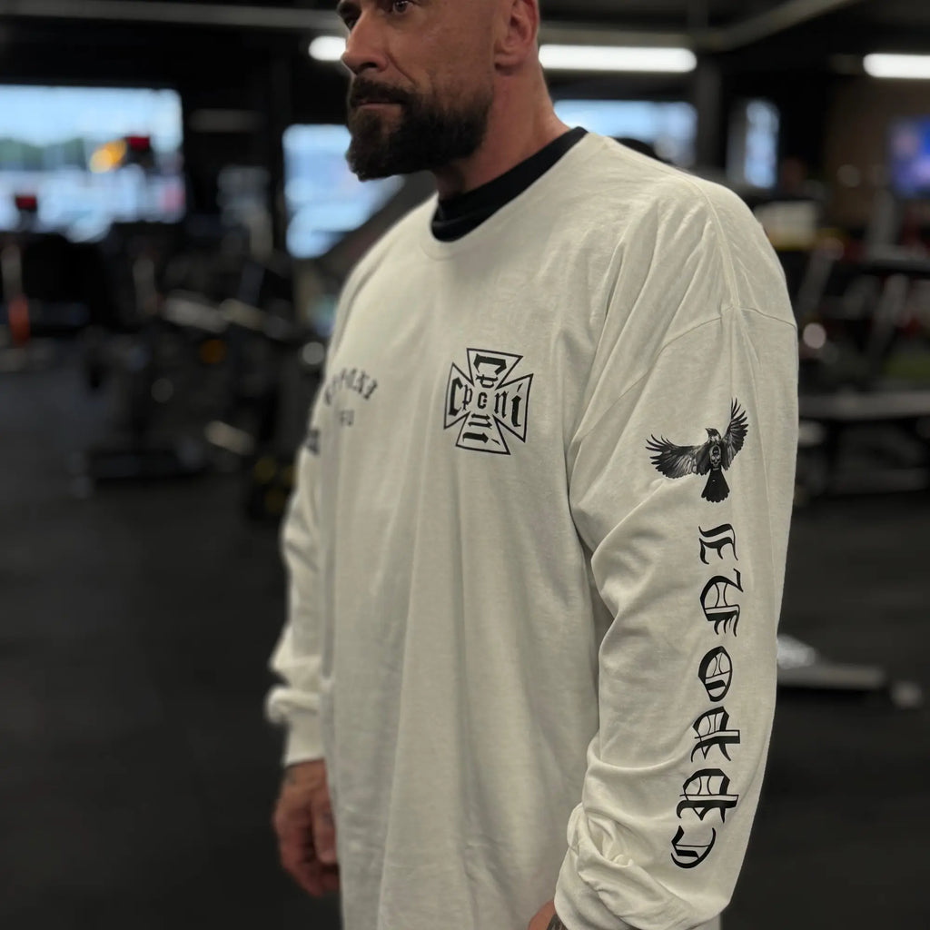 IN GOD HANDS LONGSLEEVE WHITE