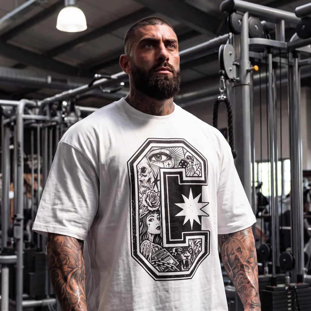 TATTOO MONOGRAM T-SHIRT WHITE