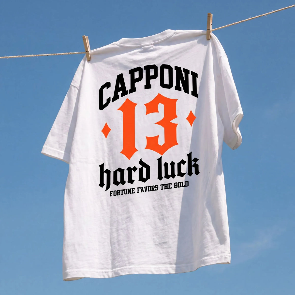 HARD LUCK WHITE T-SHIRT