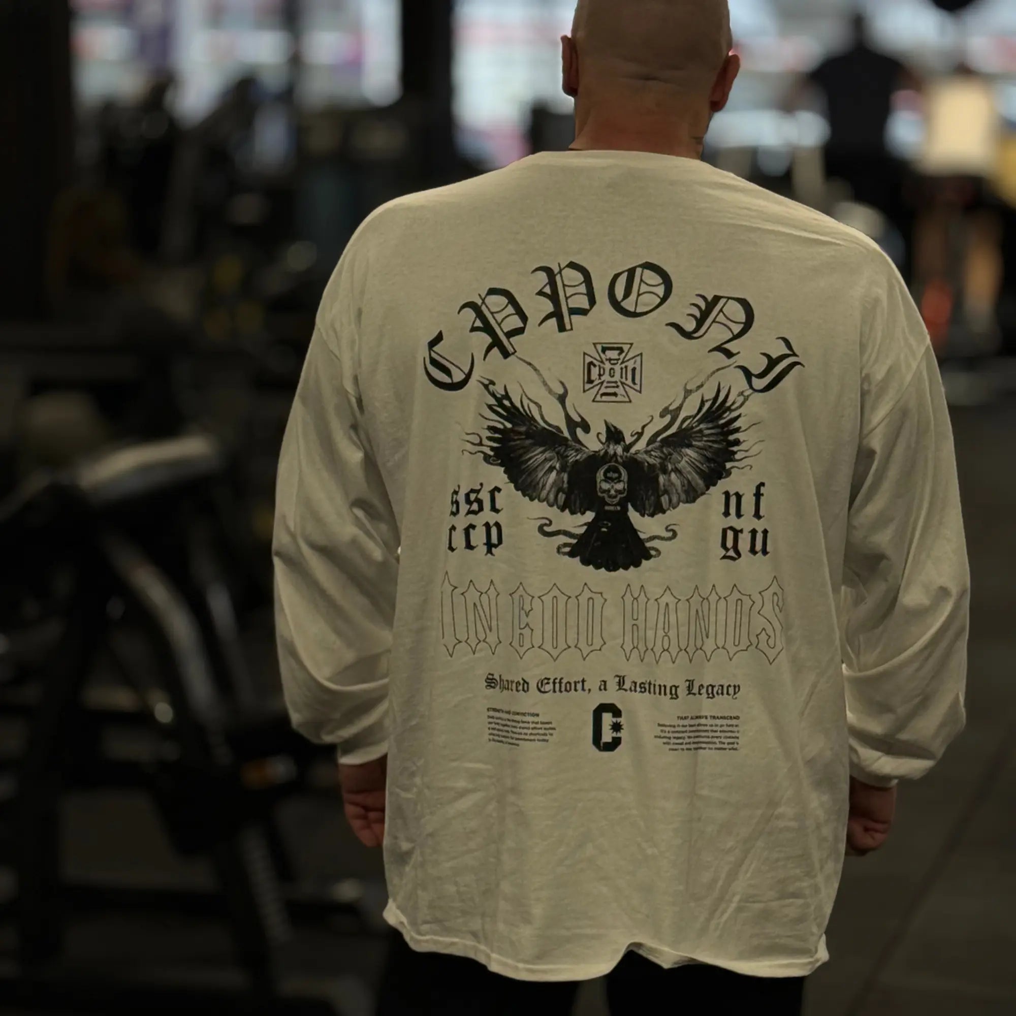 IN GOD HANDS LONGSLEEVE WHITE
