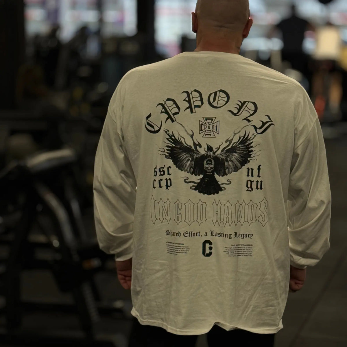 IN GOD HANDS LONGSLEEVE WHITE