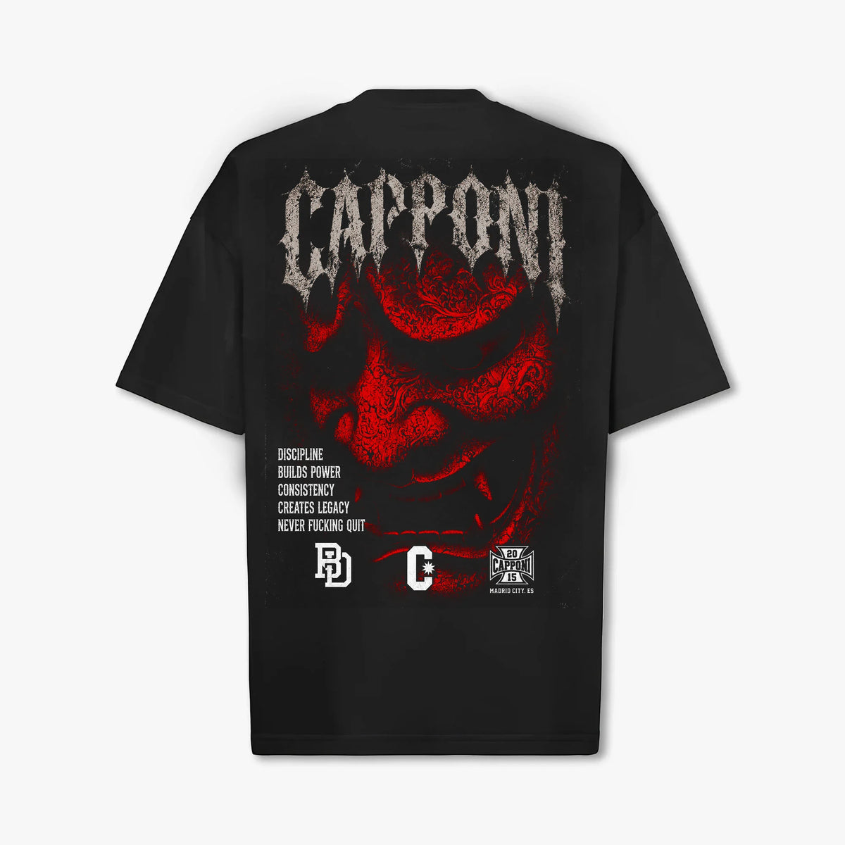 RED ONI T-SHIRT BLACK