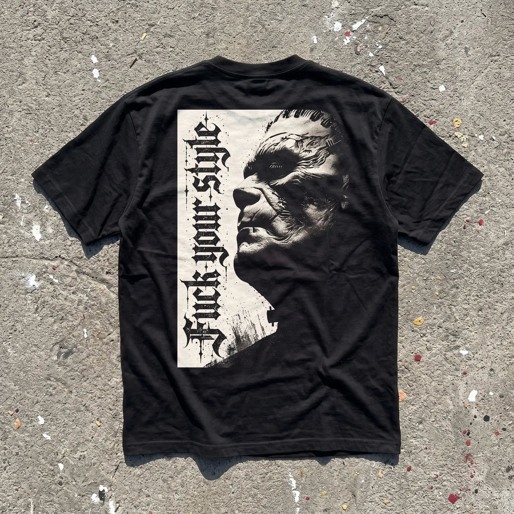 FRANKENSTEIN T-SHIRT BLACK espalda