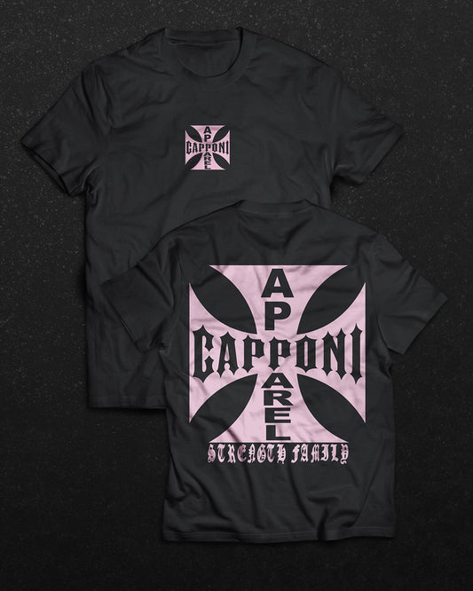 Cross Black with pink