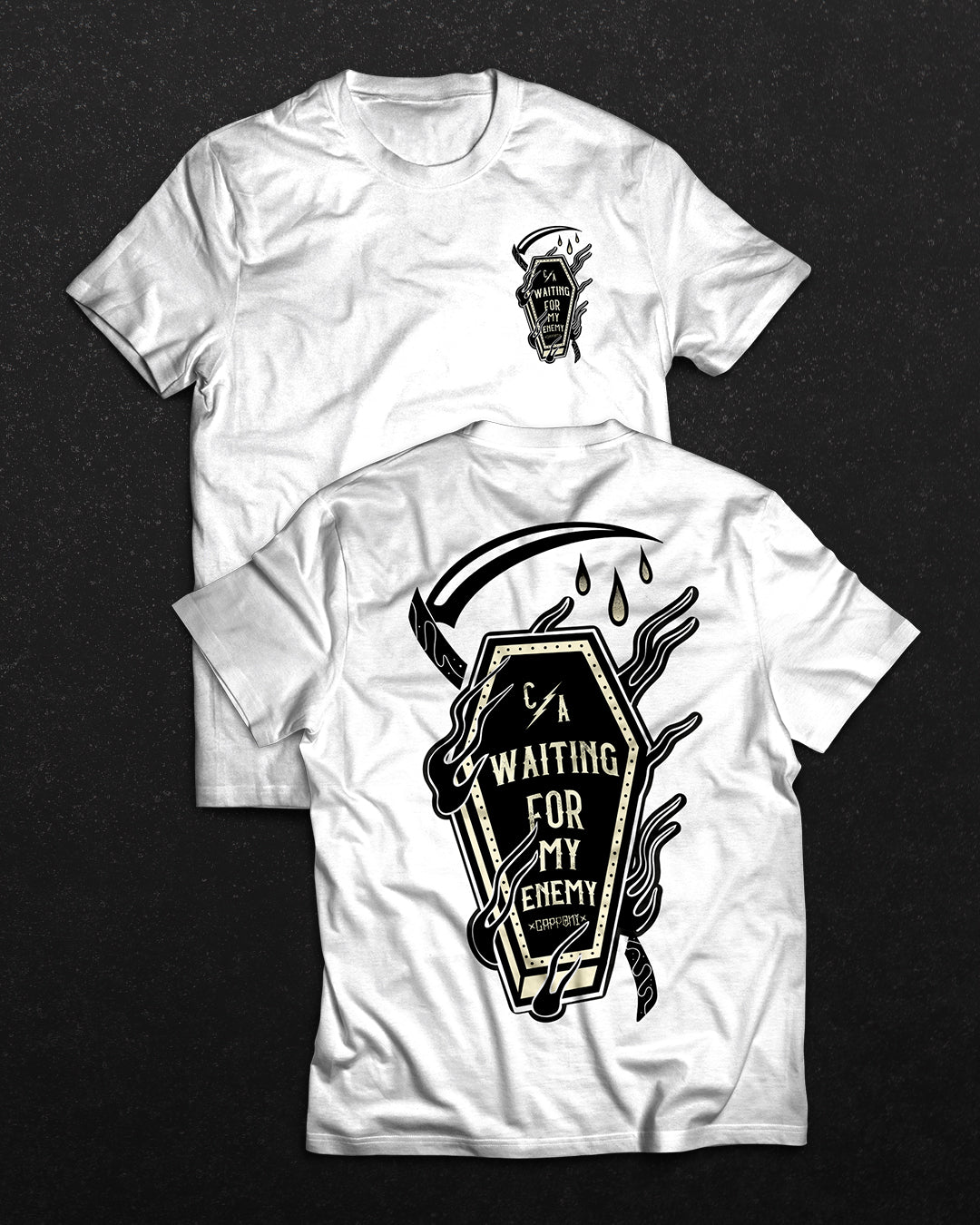 Waiting For My Enemy White tee