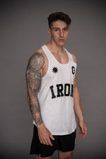 Tank Top Logo Iron Withe