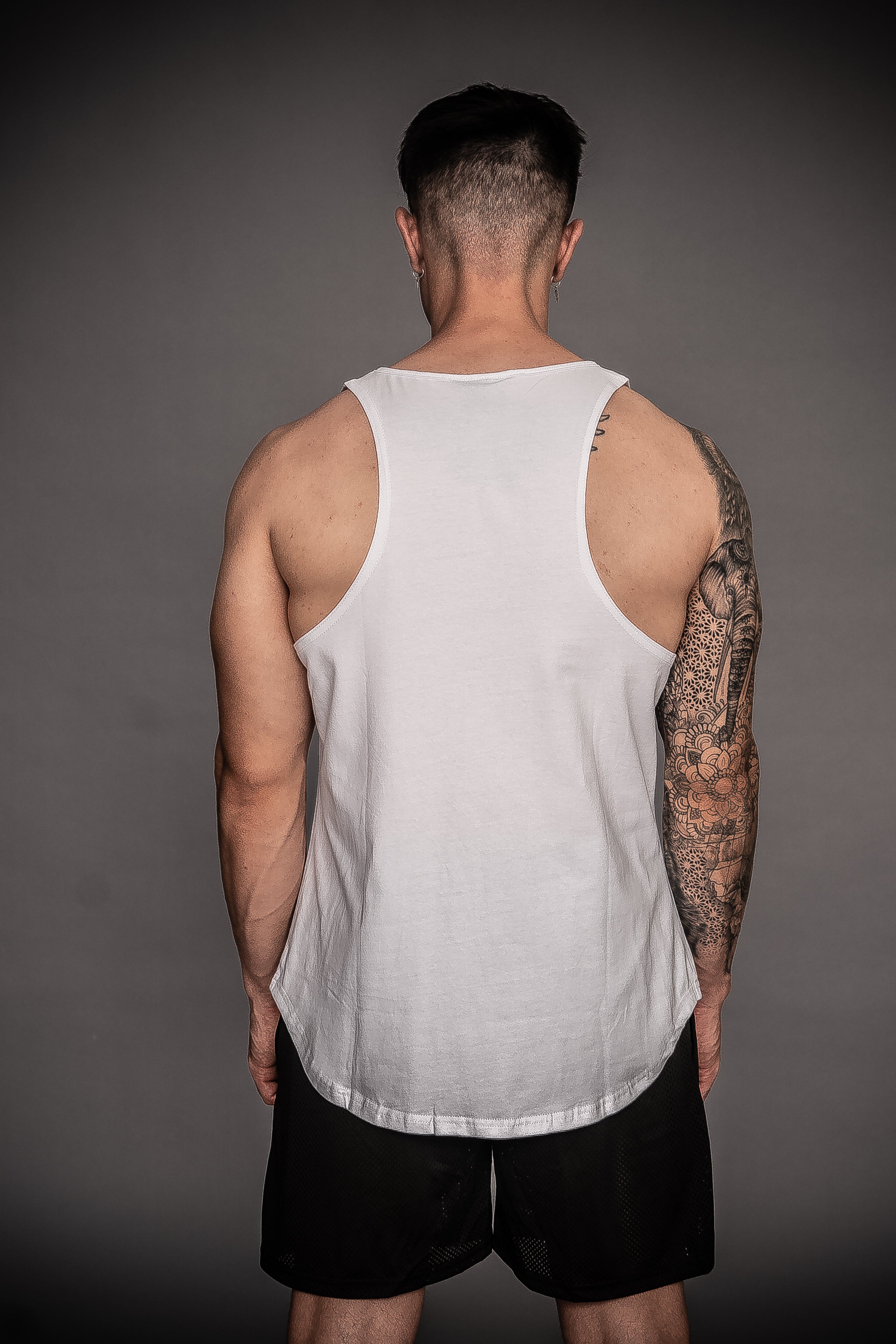 Tank Top Logo Iron Withe