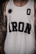 Tank Top Logo Iron Withe