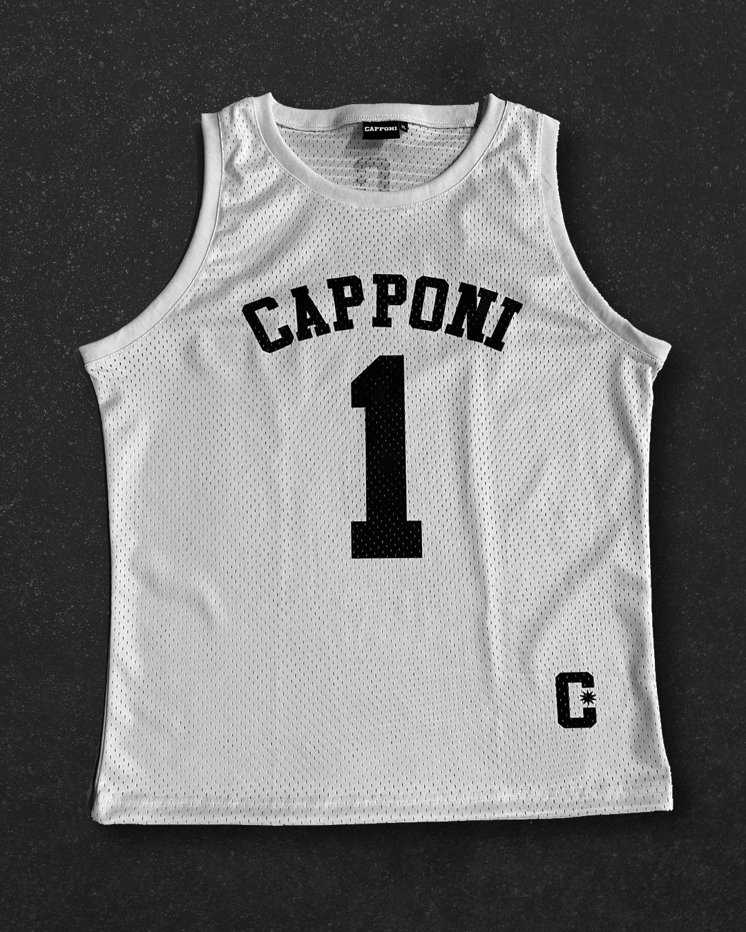 CAMISETA BASKET TANK WHITE